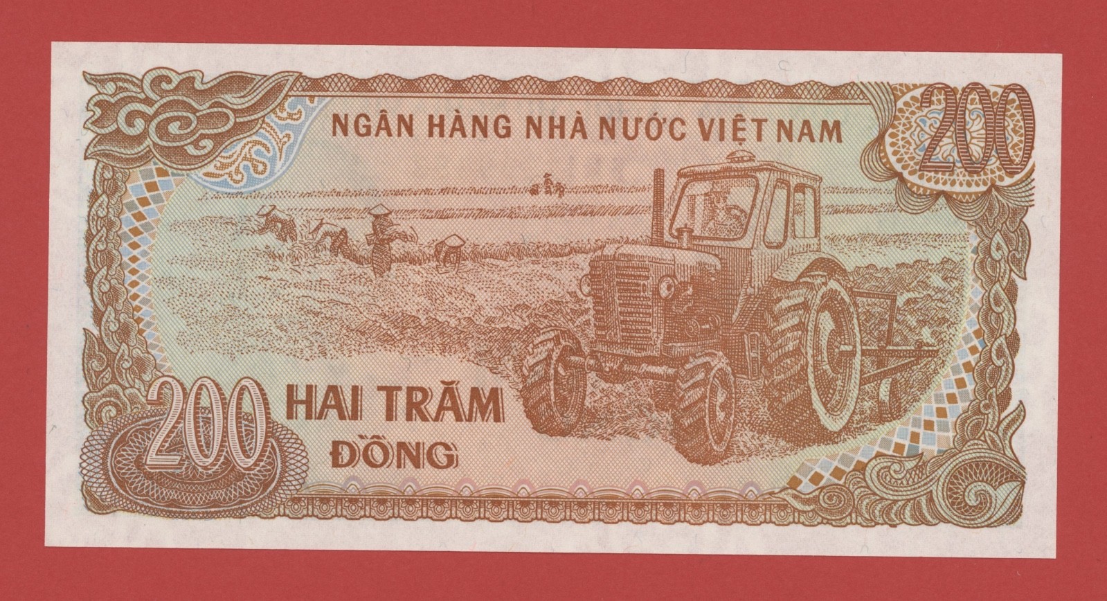 VIET NAM 200 DONG 1987 PICK # 100 UNC.