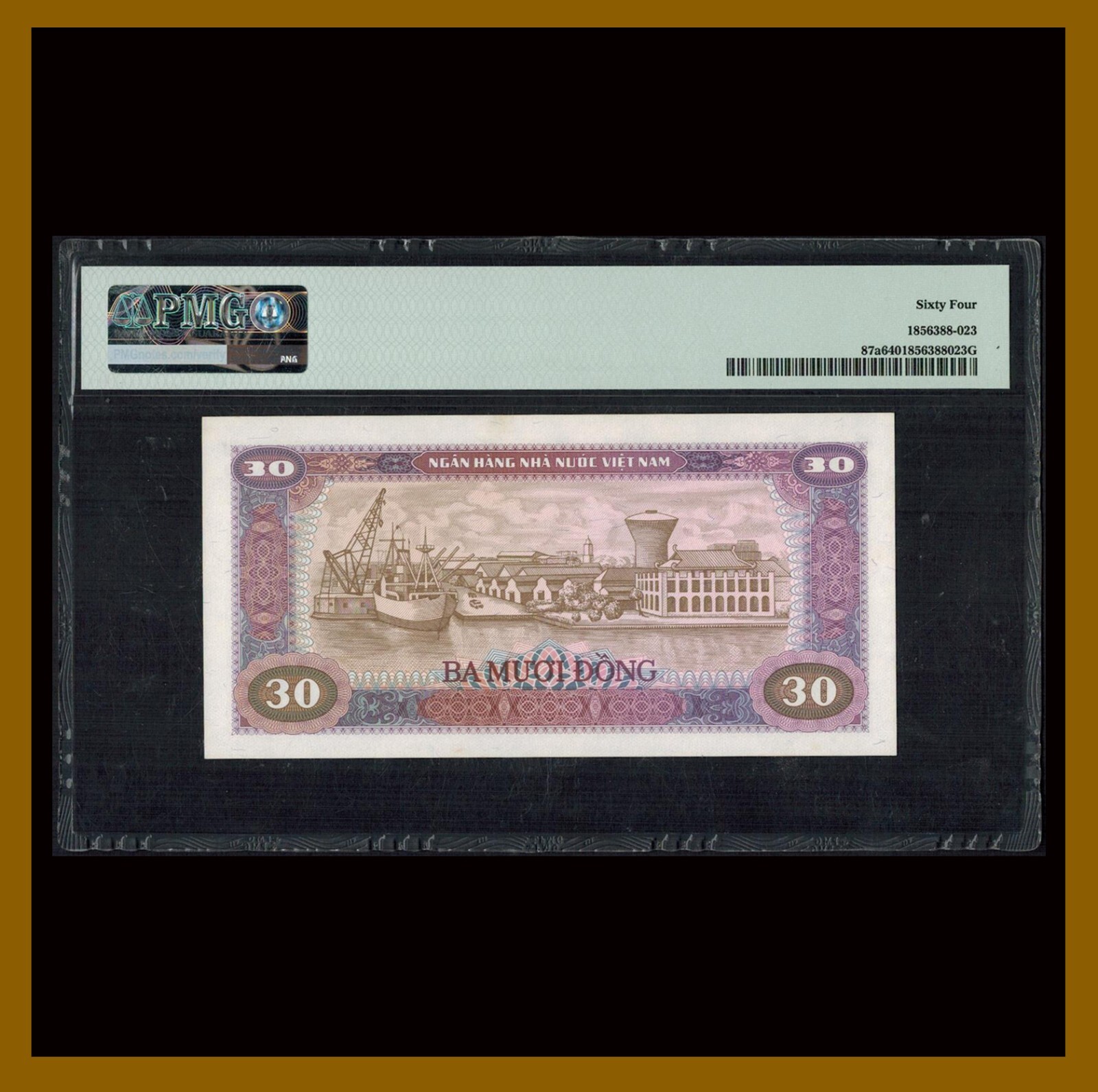 Vietnam (Vietnamese) 30 Dong, 1981 P-87a Banknote PMG 64 Unc