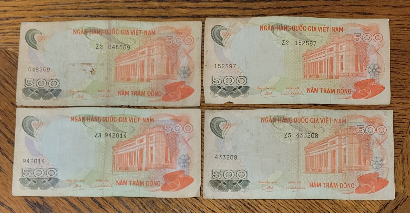 Vintage World Banknote lot from Vietnam.