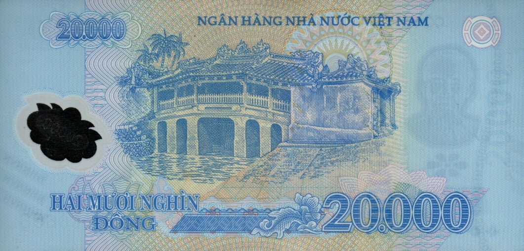 Vietnam P120m, 20,000 Dong, Ho Chi Minh / pagoda bridge UNC, 2022 POLYMER