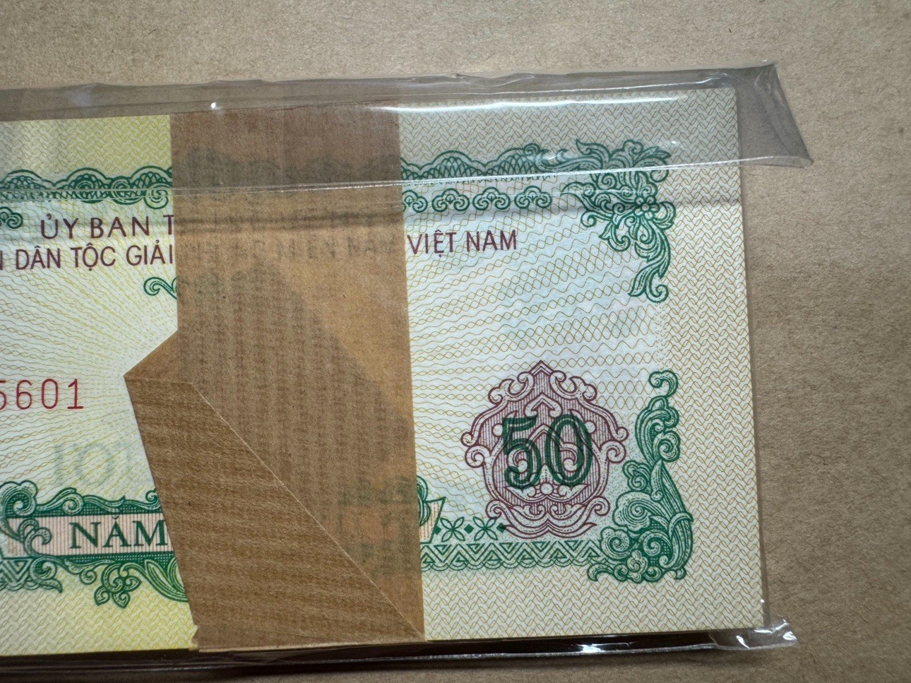 50 Xu North Viet Nam 1963 GEM UNC Bundles 100pcs Consecutive Very Rare_LDP.