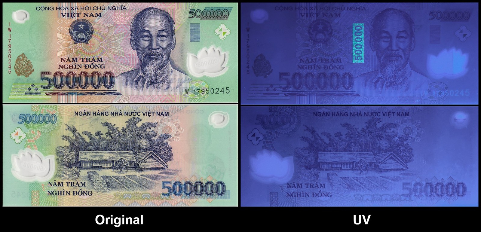 Vietnam 500000 Dong, 2017, P-124m, UNC, Polymer