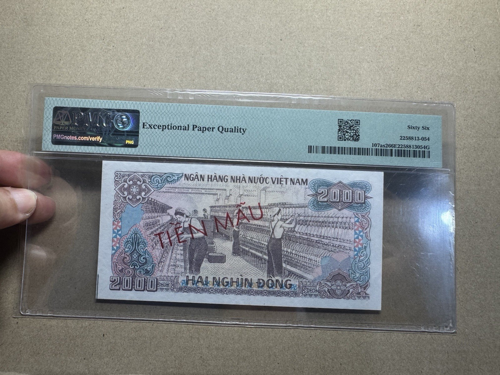 2000 Dong Specimen 1988 PMG-66EPQ Pick#107as2 gem UNC Viet Nam Banknotes_LDP.