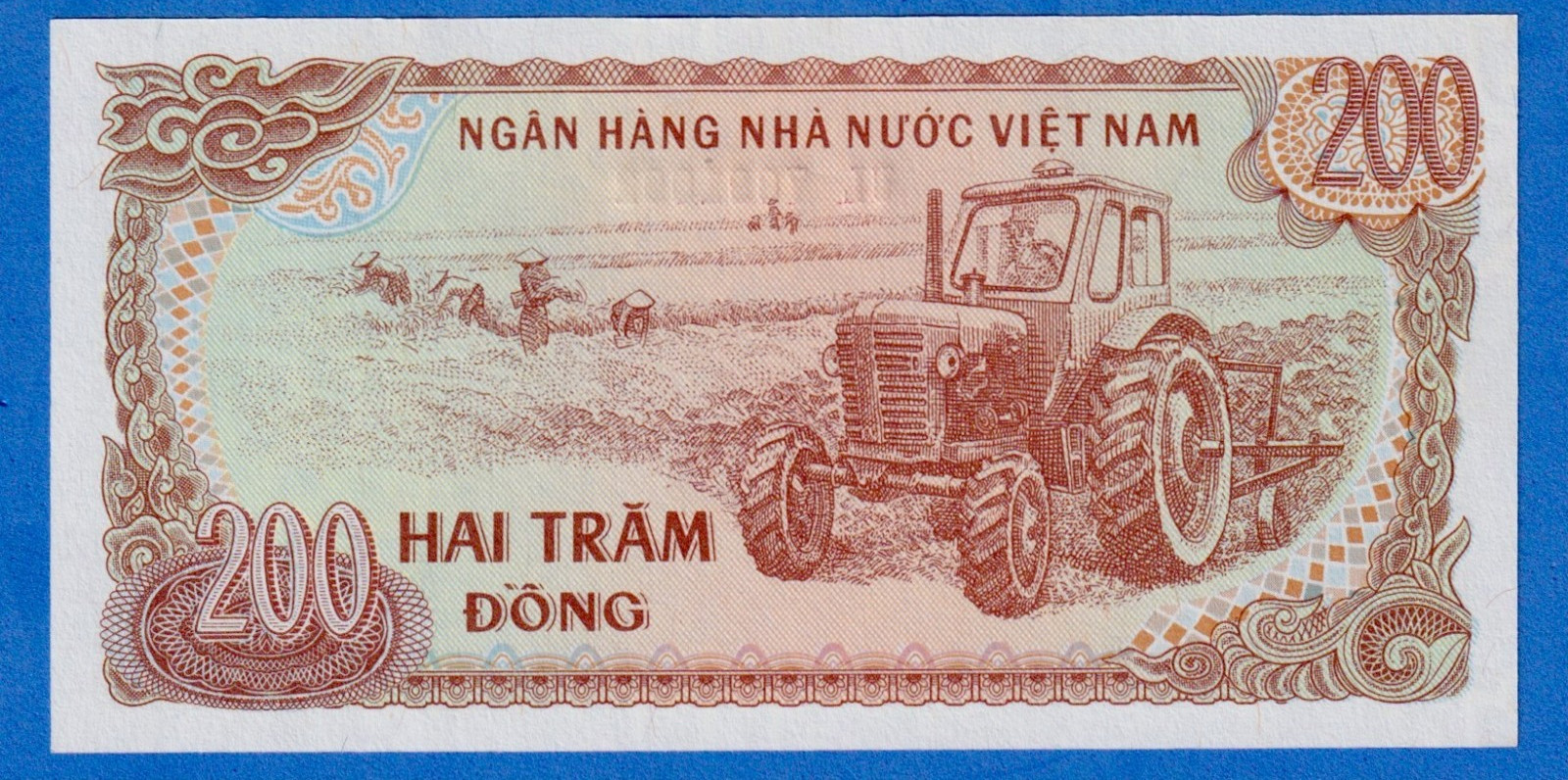 Vietnam 200 Dong 1987 P-100c(1) UNC Note – Ho Chi Minh