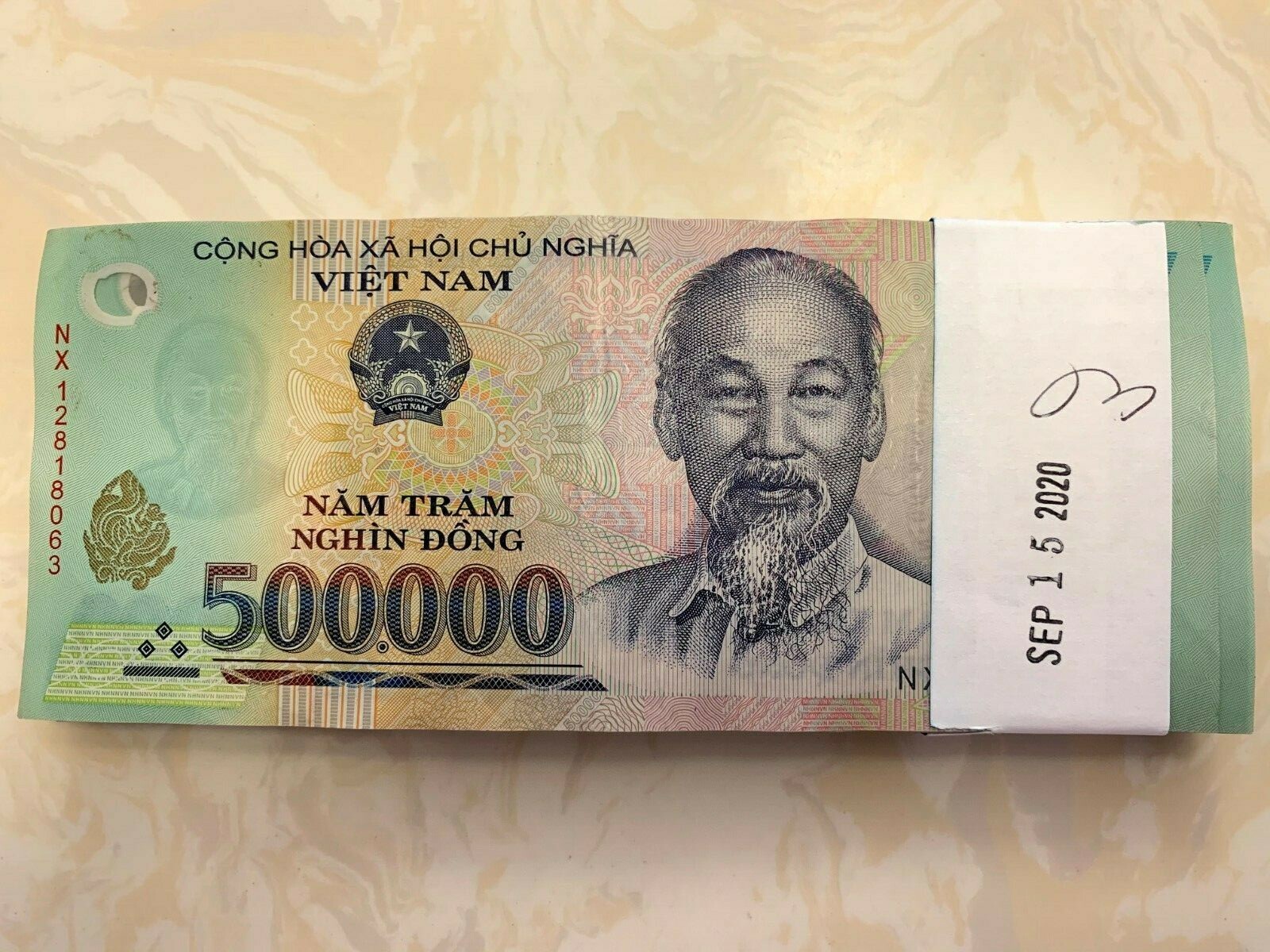 Vietnamese Dong 500,000 Banknote | 1 x 500,000 VND Banknotes | USA Shipping