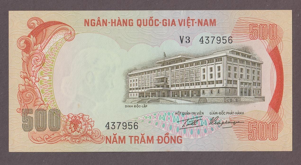 Vietnam South 500 Dong Banknote P-33 ND 1972 UNC