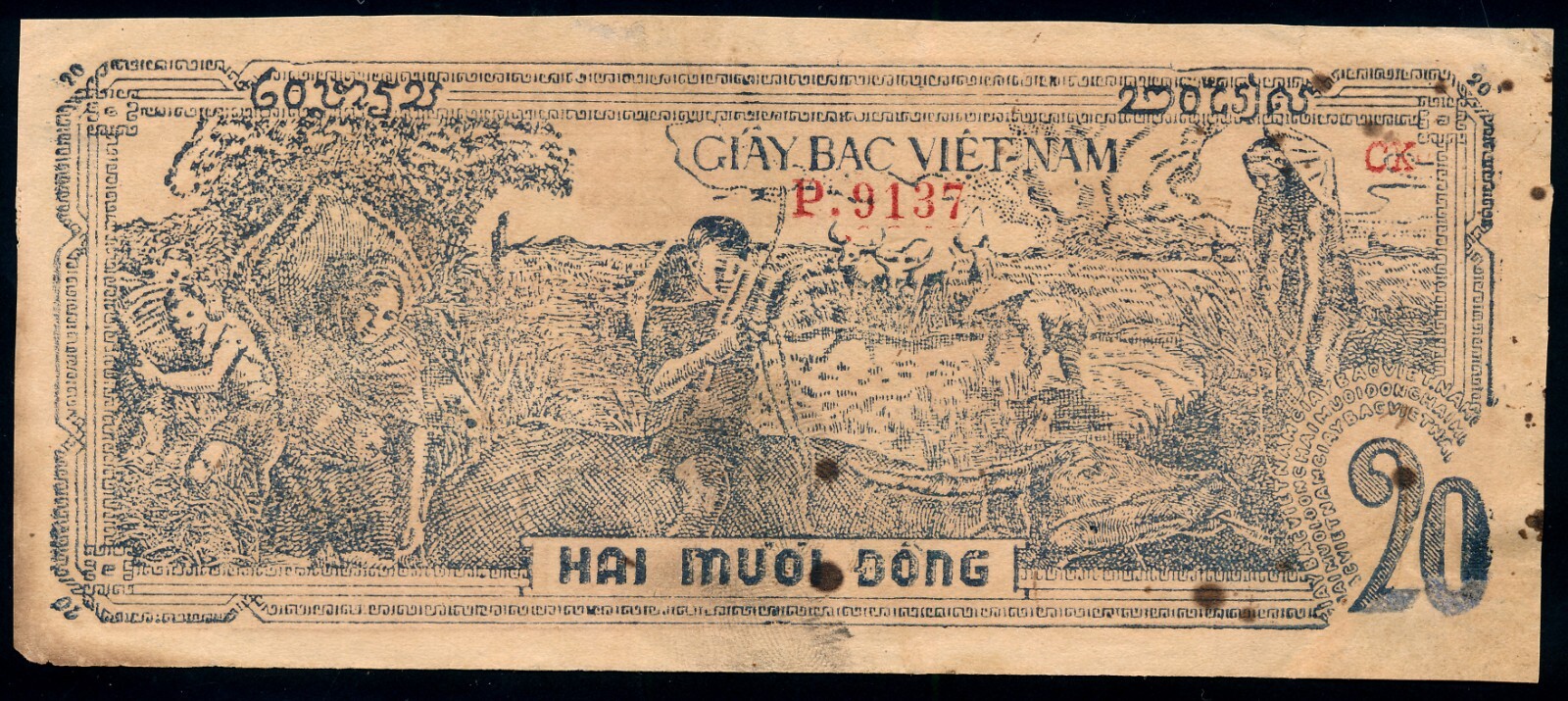 NORTH VIETNAM 20 DONG 1948 Pick# 32