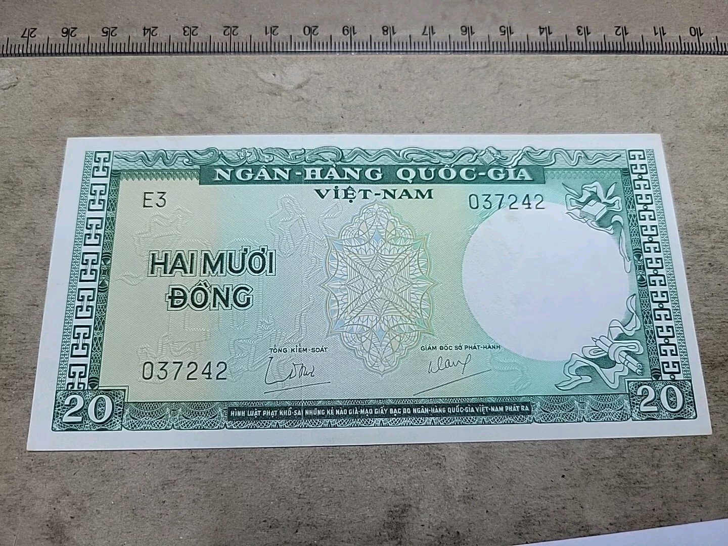 🌏 South Vietnam 20 dong 1966 P-16 P-16a XF Banknote 071824-4