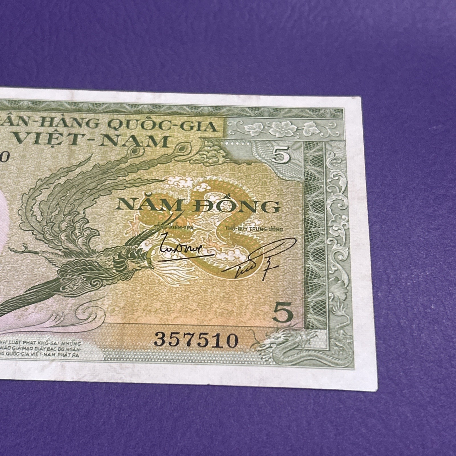 South Vietnam- 5 Dong- 1955