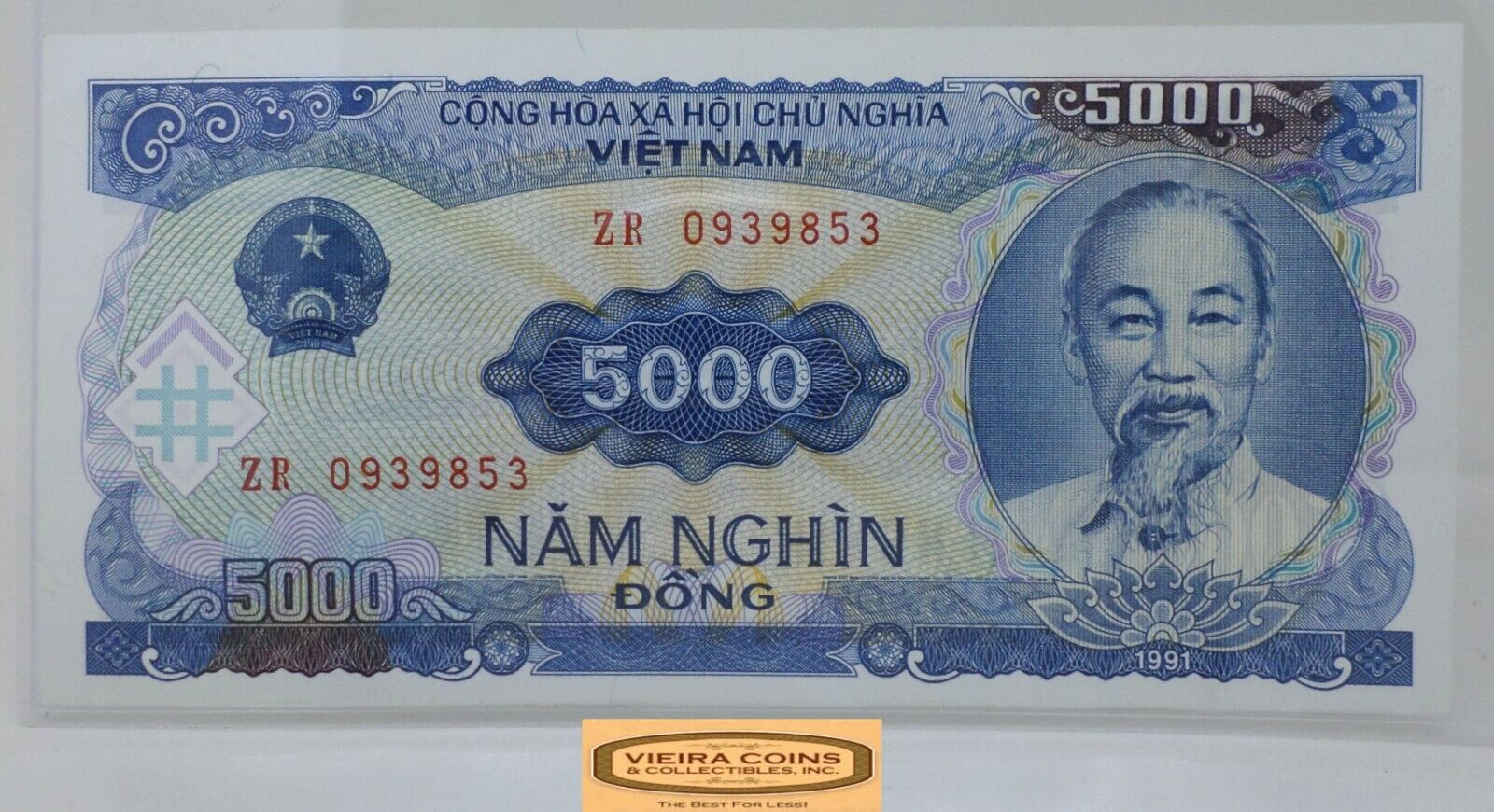 1991 Vietnam 5000 Dong – #P42665NQ