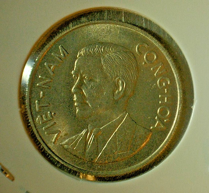 WORLD COIN SALE–1960 SOUTH VEITNAM 1 DONG–COPPER/NICKEL COMPOSITION COIN KM# 5