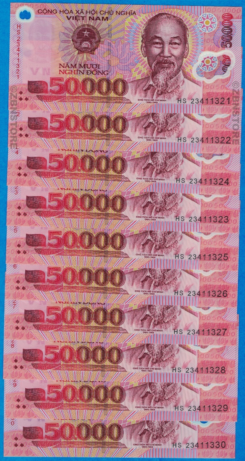 10 x 100 Million Zimbabwe Dollars Banknotes AA 2008 + 5 x 500 Iraq Dinars 2018