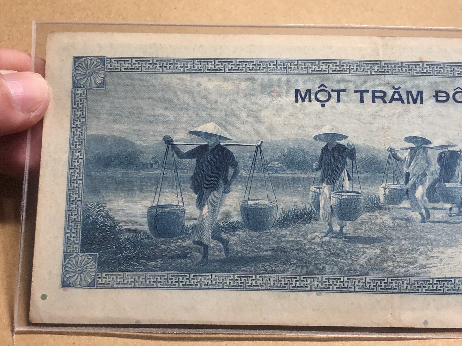 100 Piastre Pick#78a 1945 France Indochine Banknote Vintage Rare_LDP Shop.