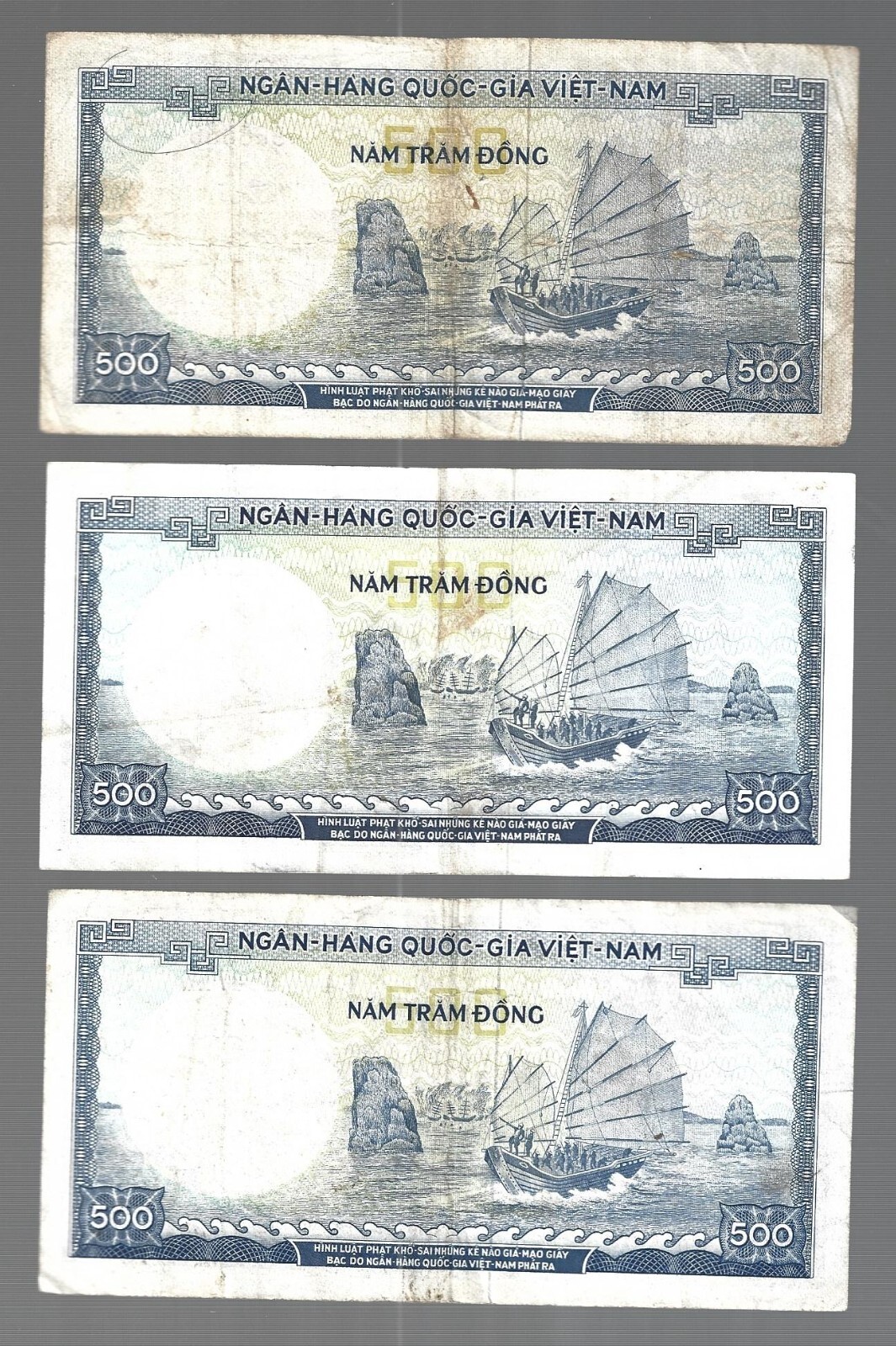 Vietnam 💥1966 ND… 1X 500 Dong … WMK: Tran Hung Dao 💥Lot#4675