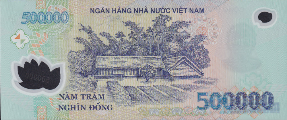 Viet Nam Vietanm 500000 Dong 2010 P 124 Polymer REAL UNC