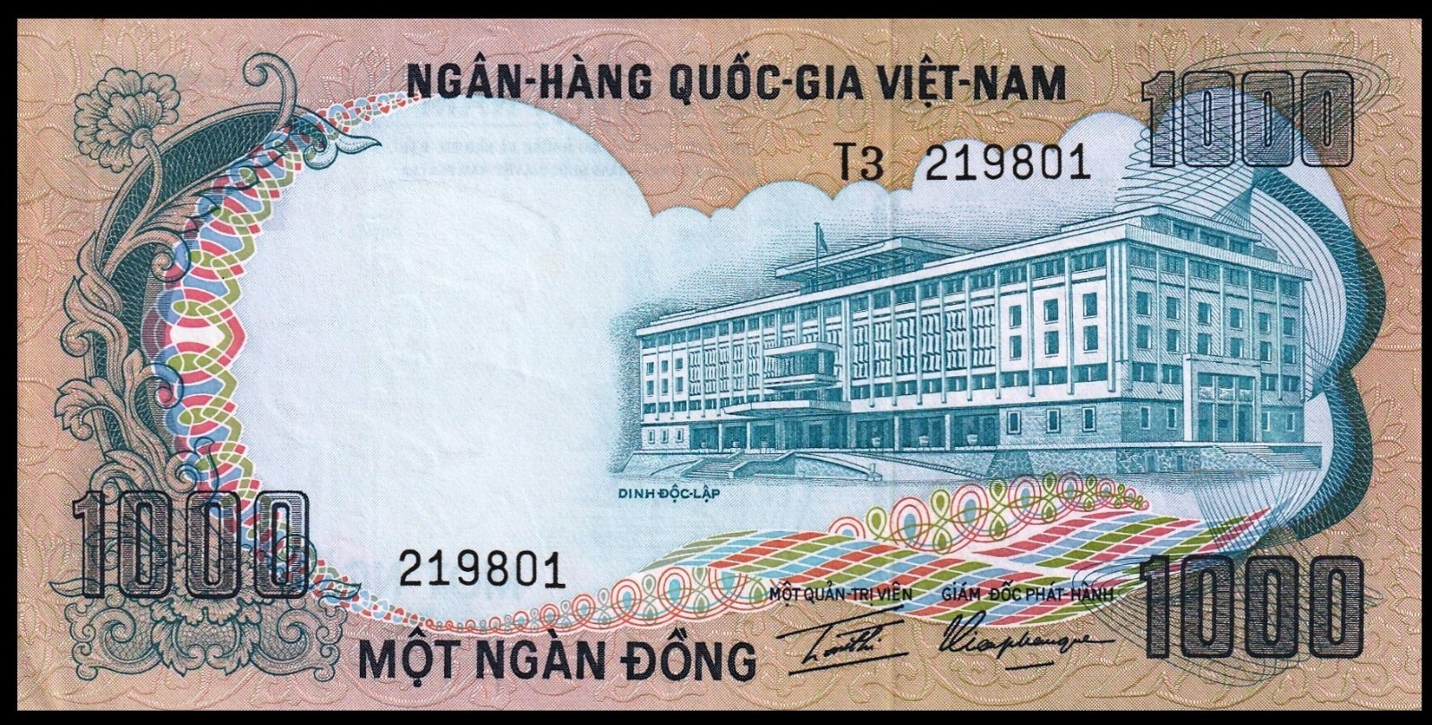 South Vietnam 1000 Dong P 34 a ND (1972) UNC-AU