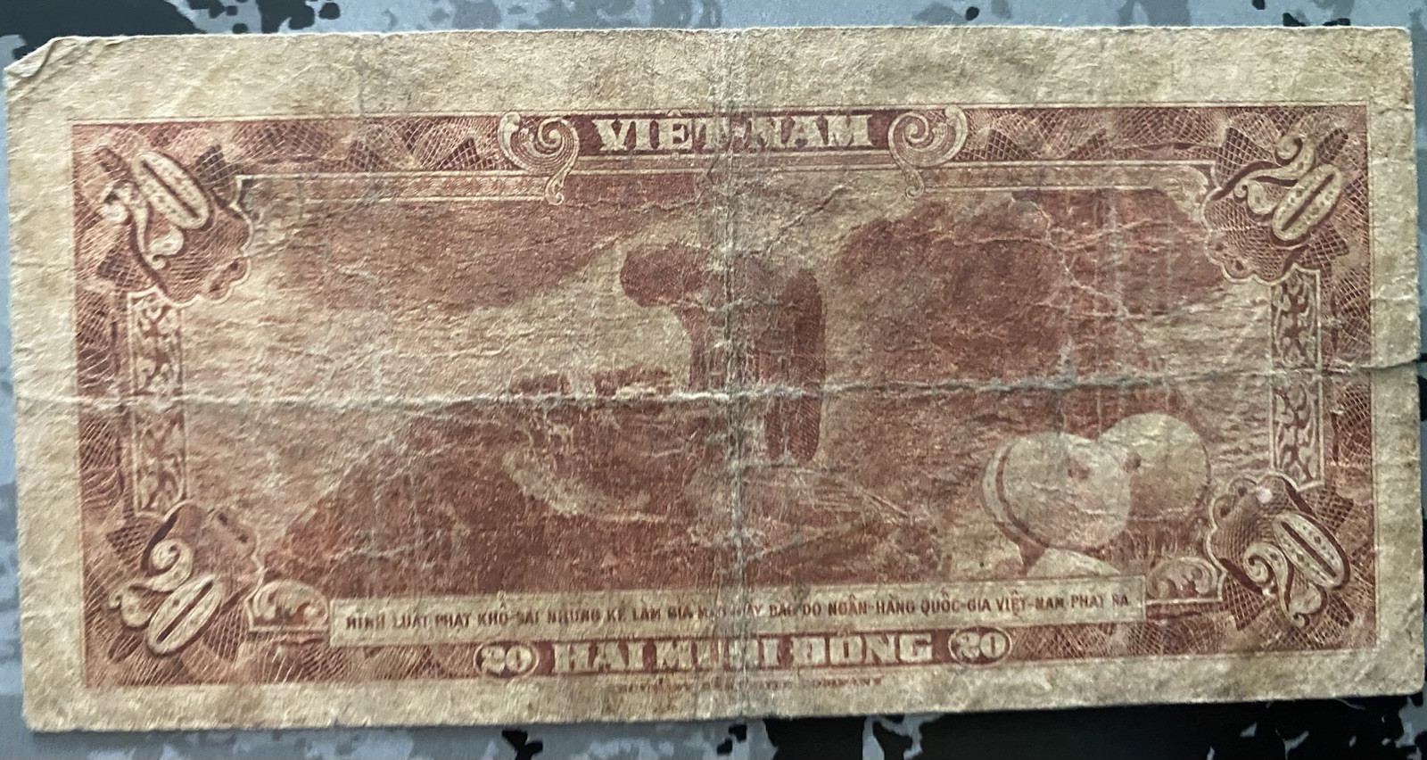 1955-5 Dong -2 1962-10, 20 Dong. South Vietnam Banknotes