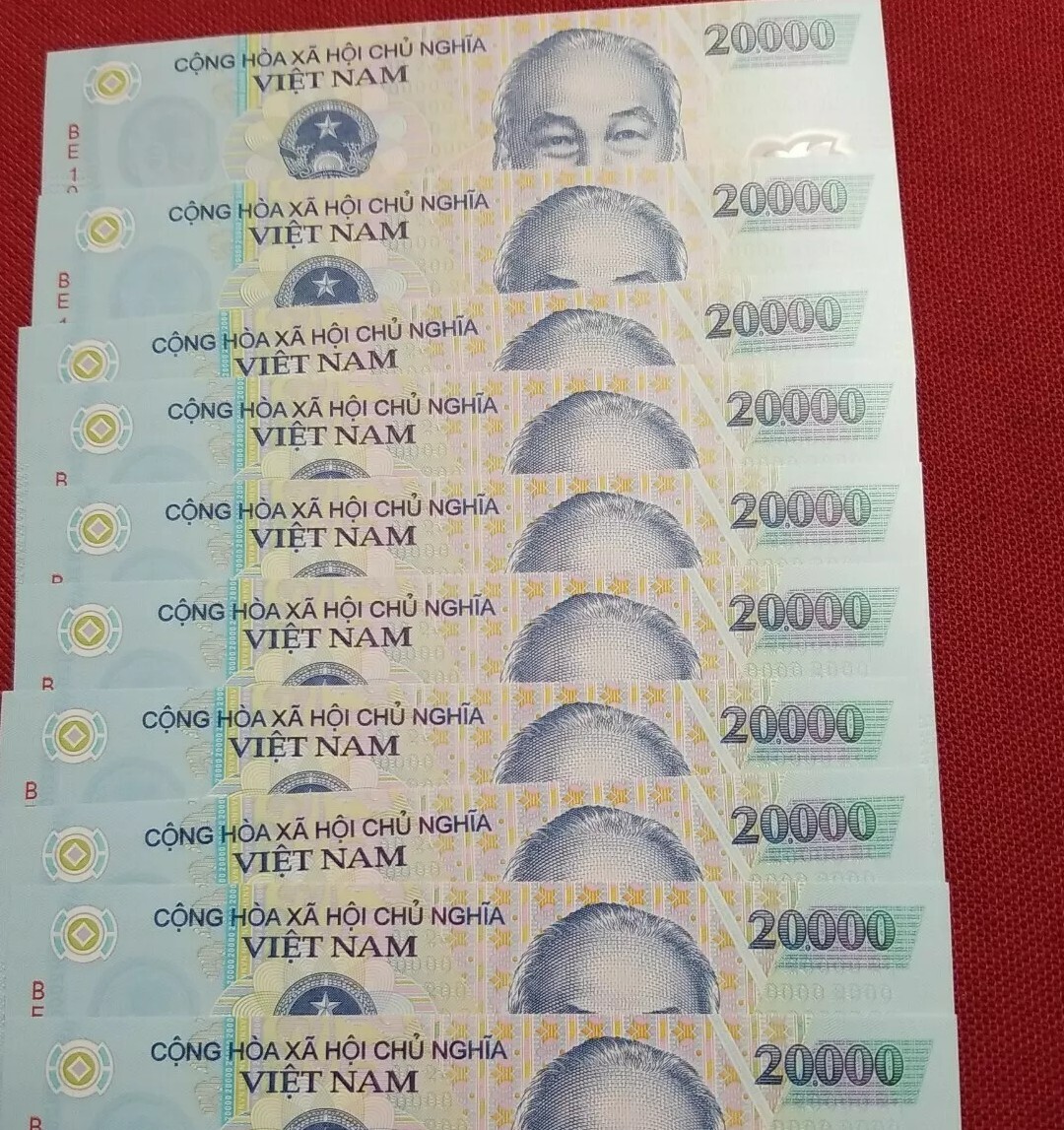 Lot 10 VIETNAM Polymer Plastic Banknote 20000 Dong UNC