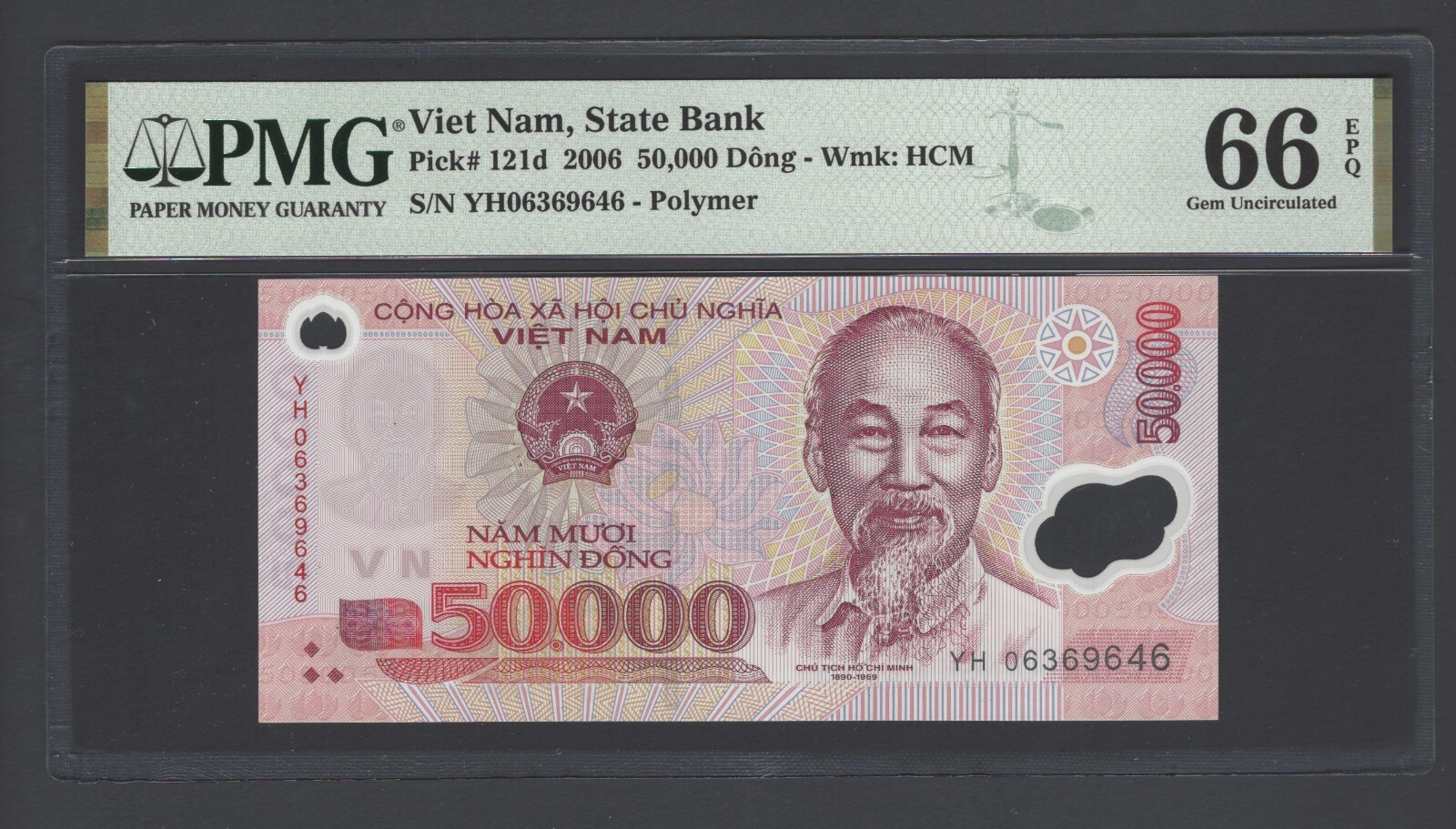 Viet Nam 50000 Dong 2006 P121d Uncirculated Grade 66