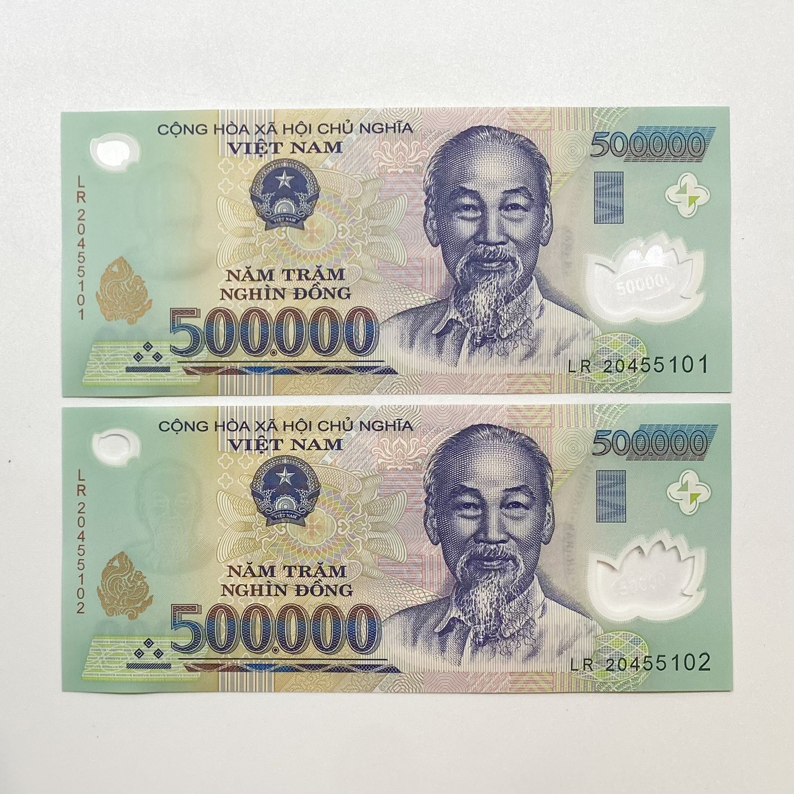 1,000,000 VND (2×500,000) 1 MILLION VIETNAM DONG – Vietnam Currency Money UNC