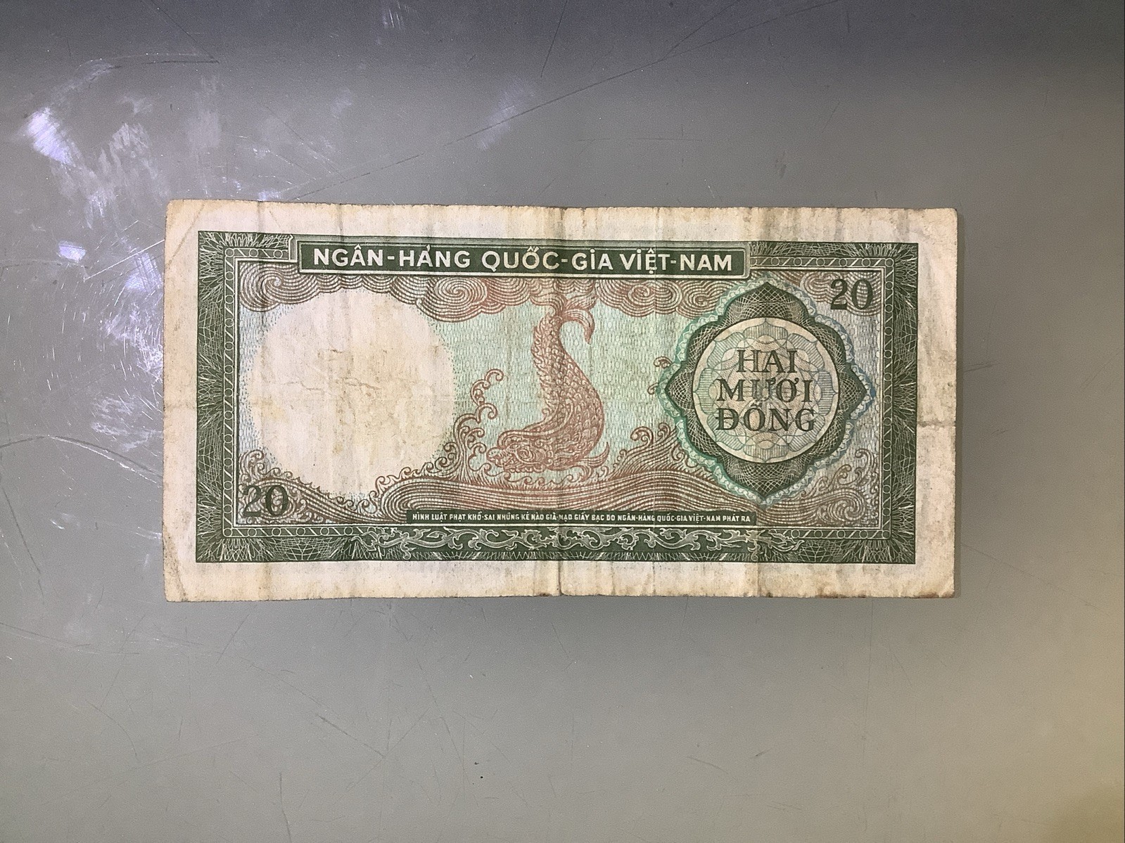 South Vietnam 20 Dong 1964 Circulated
