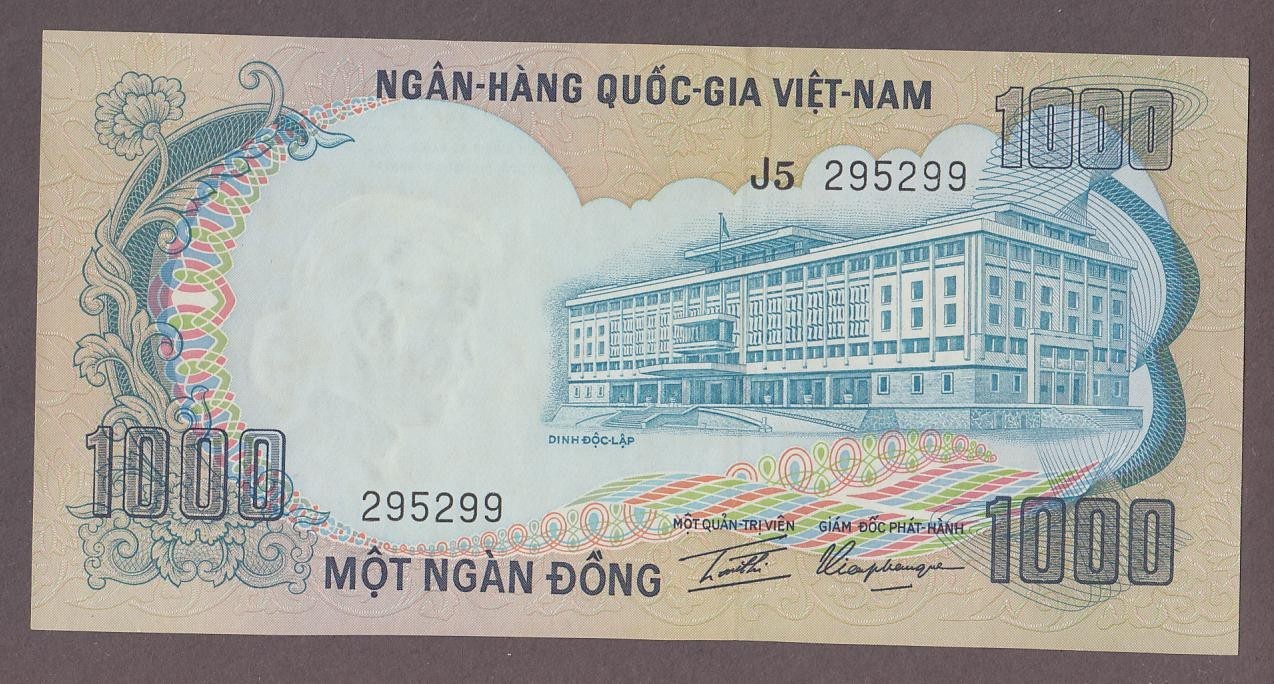 Vietnam South 1000 Dong Banknote P-34 ND 1972 UNC
