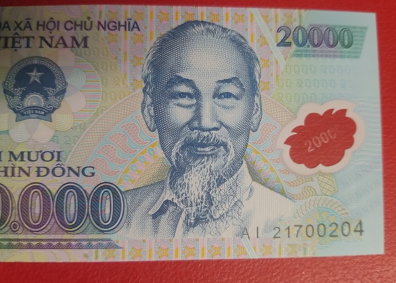 5 VIETNAM Polymer Plastic Banknote 20000 Dong UNC ISSUED 2021