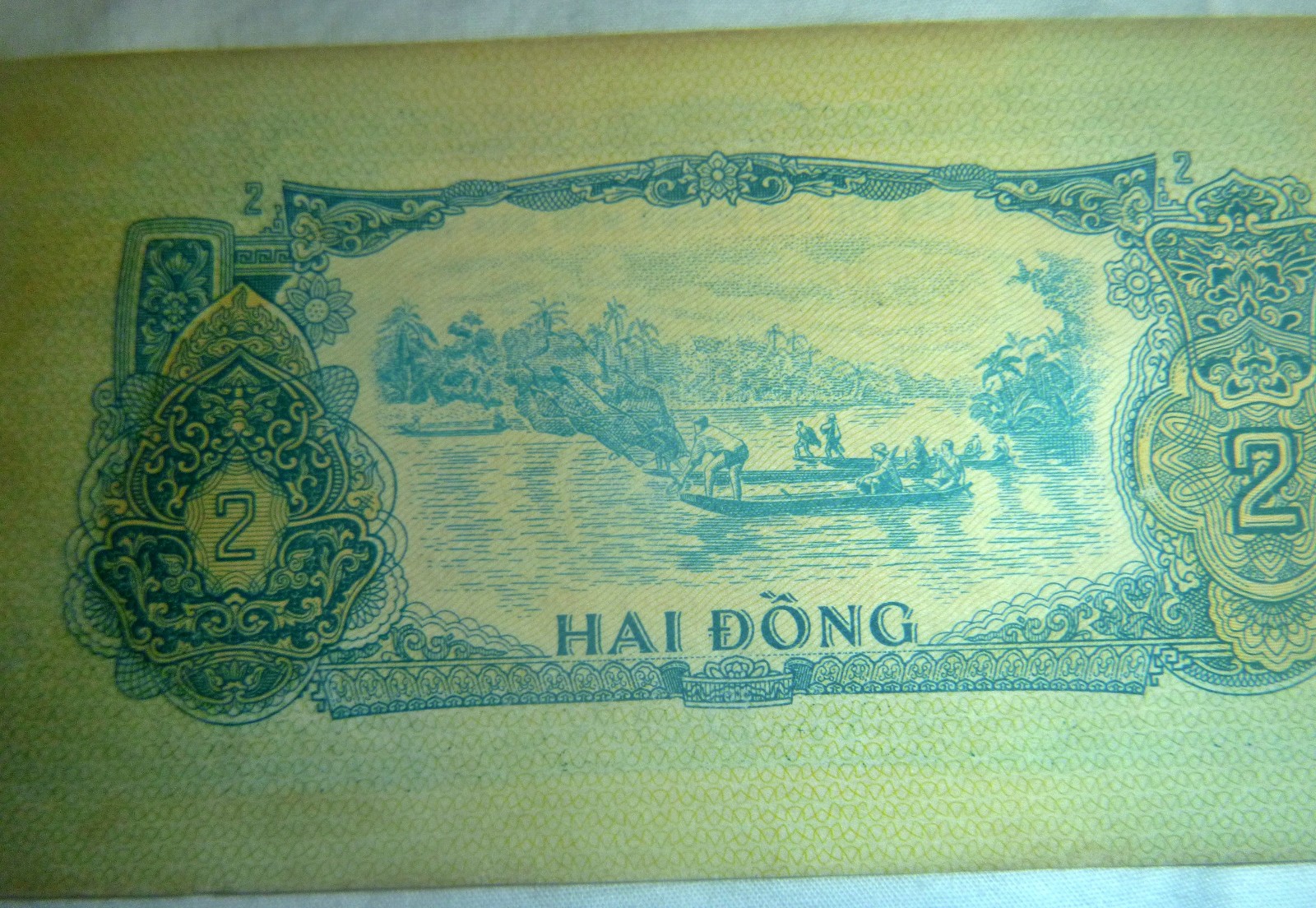 Rare – 2 DONG NOTE – US Invasion Cambodia 1970 – Viet Cong – Vietnam War, E.222