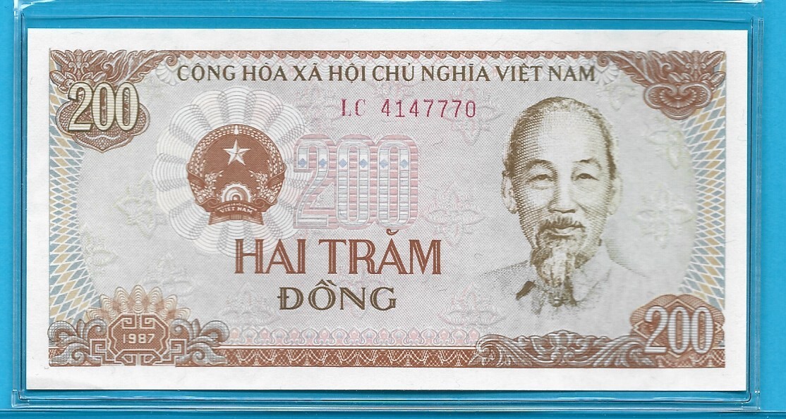 1987 Vietnam 200 Dong P-100 CRISP UNCIRCULATED