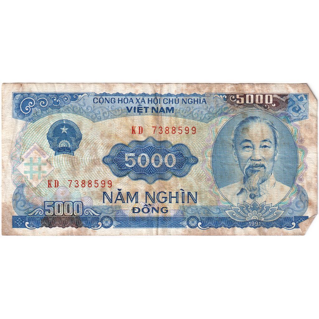 [#248298] Banknote, Vietnam, 5000 Dng, 1991, KM:108a, VF