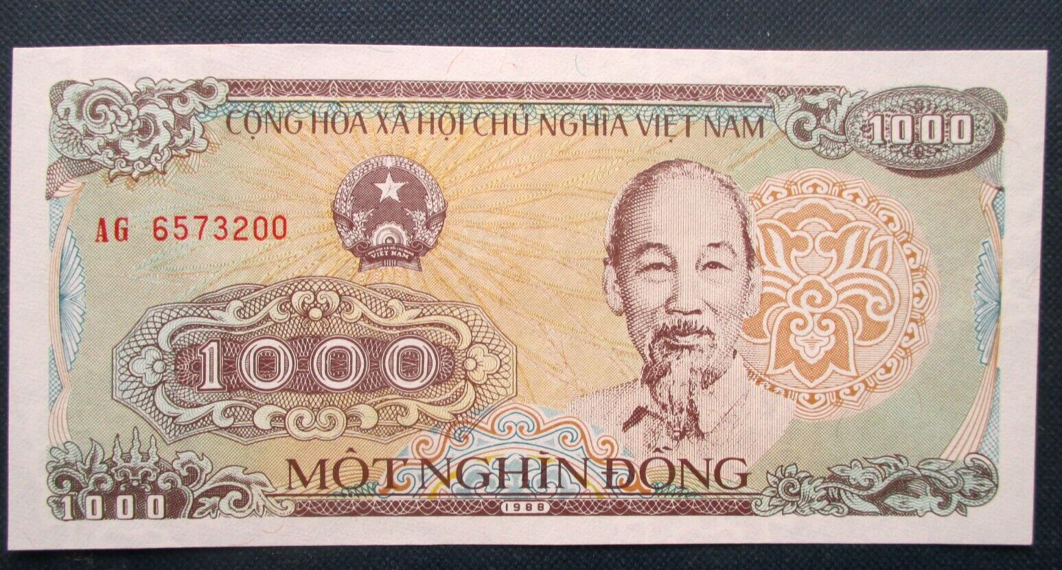 Vietnam, 1000, Dong, 1988, UNC Banknotes