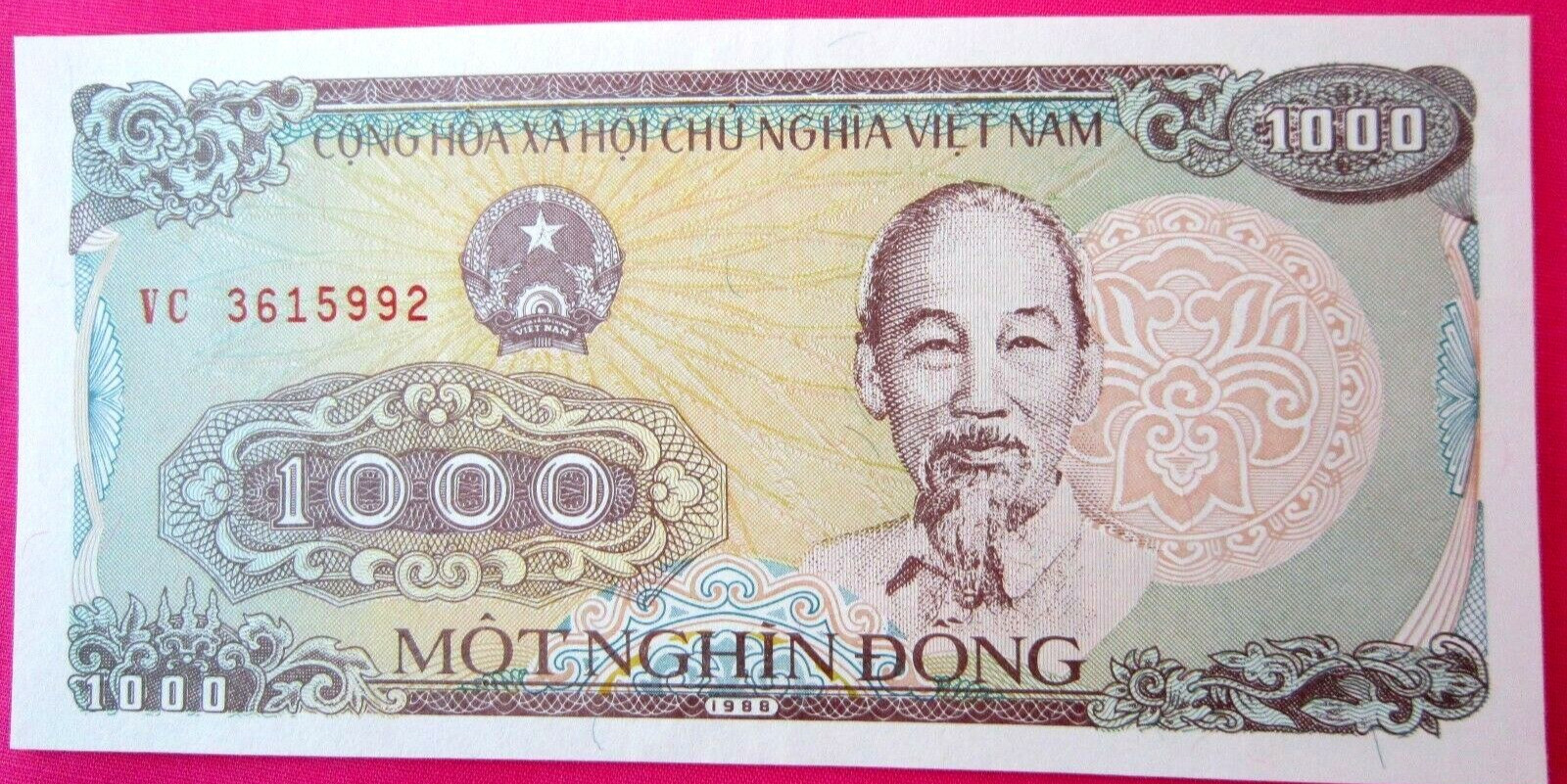 Vietnam Paper Money 1000 Vietnamese Dong Viet Nam Currency