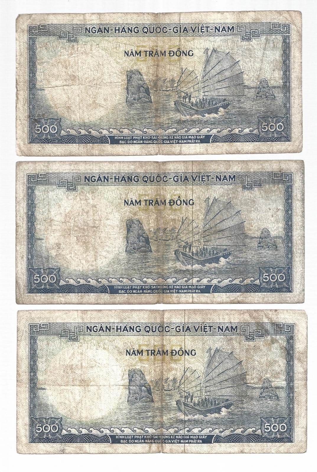 Vietnam 💥1966 ND… 1X 500 Dong … WMK: Tran Hung Dao 💥Lot#4675