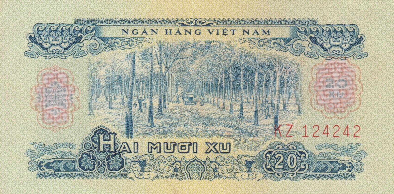 Vietnam 1966 20 Xu Uncirculated Banknote Pick 38a Bargain Bin