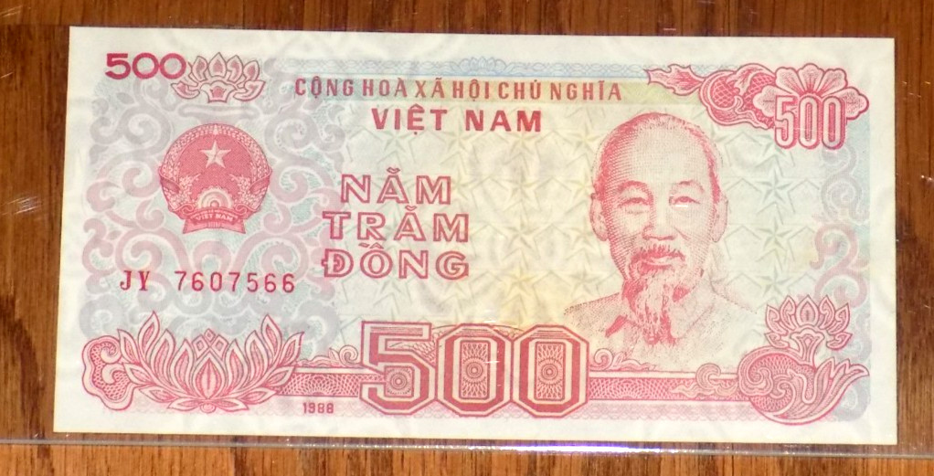 Viet Nam 500 Dong 1988 (ND 1989) P101a LEGACY GEM Uncirculated Grade 66 PPQ NOTE