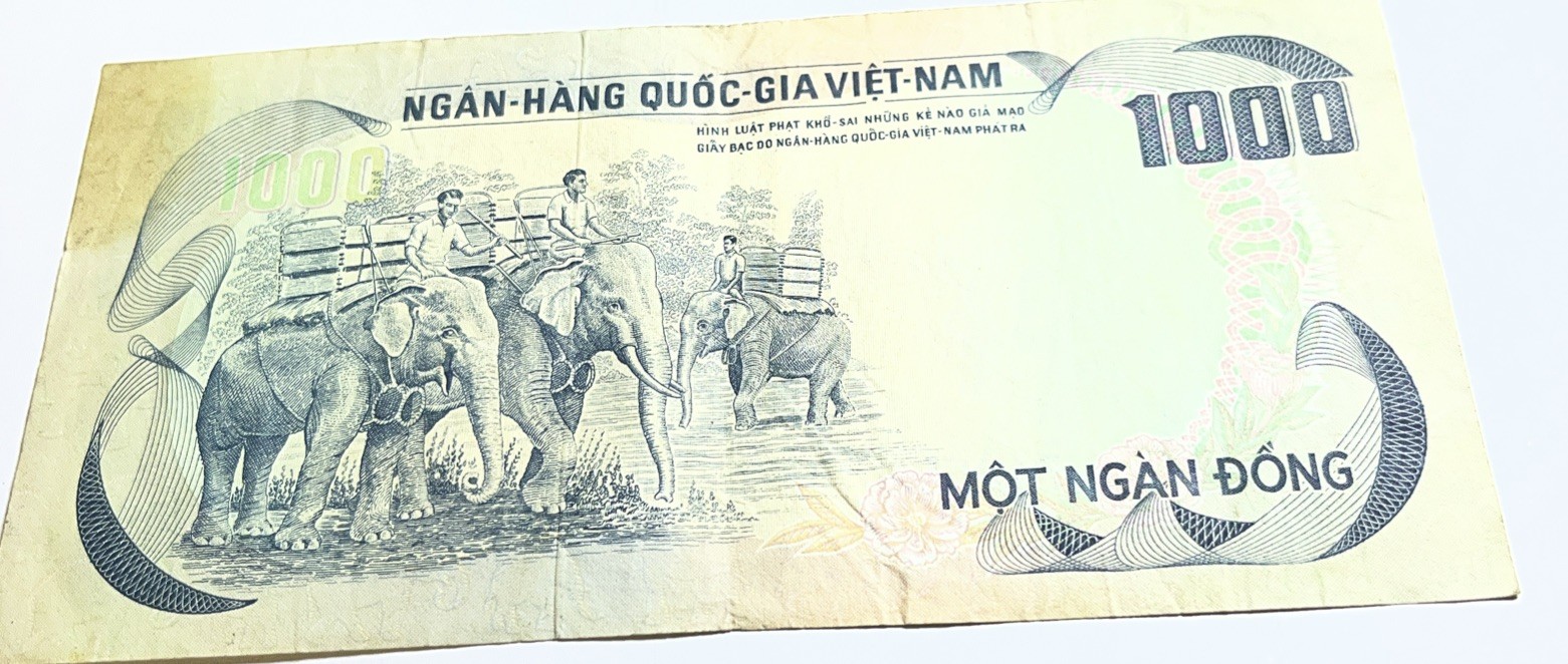 Viet Nam – South, National Bank, 1000 Dong ND (1972) P 34a BankNote