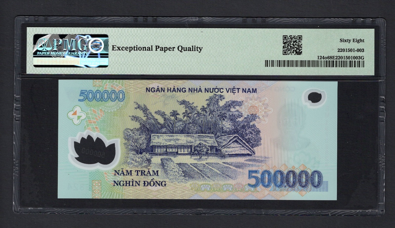 Viet Nam 500000 Dong 2019 P124o Uncirculated Grade 68