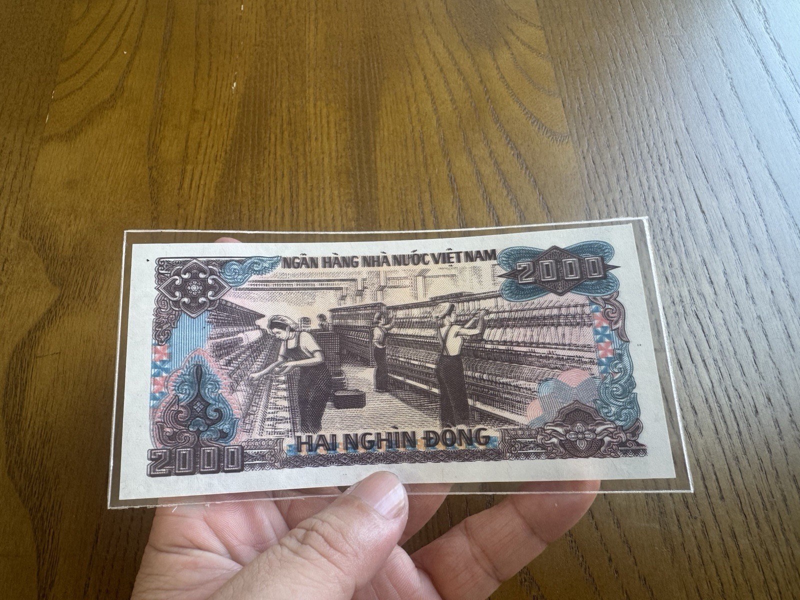 2000 Dong Proof Uniface Test 1988 Viet Nam Banknote_LDP.