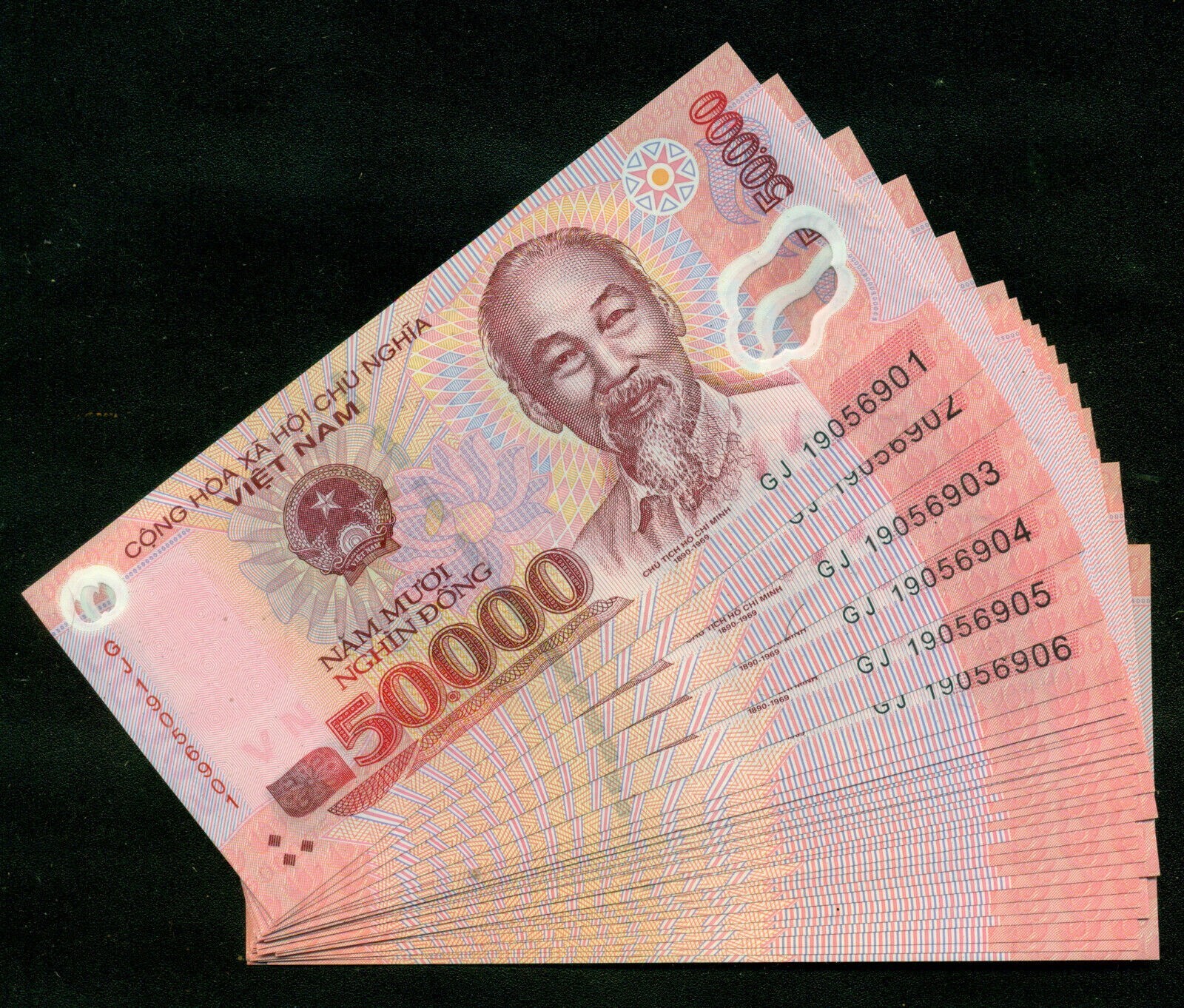 10 x 50,000 Dollar VND Vietnamese Money Dong Banknotes P-121 UNC – Best Price