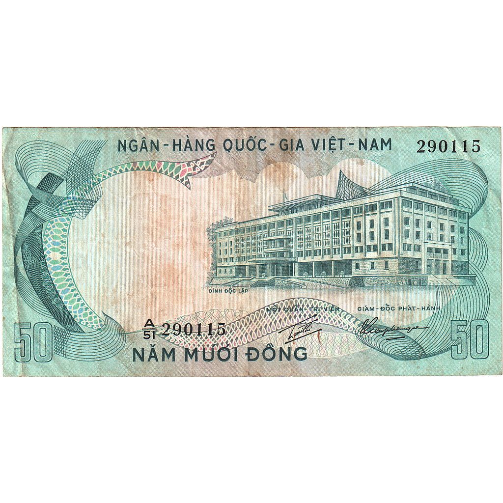 [#393578] South Viet Nam, 50 Dng, 1969, KM:25a, EF
