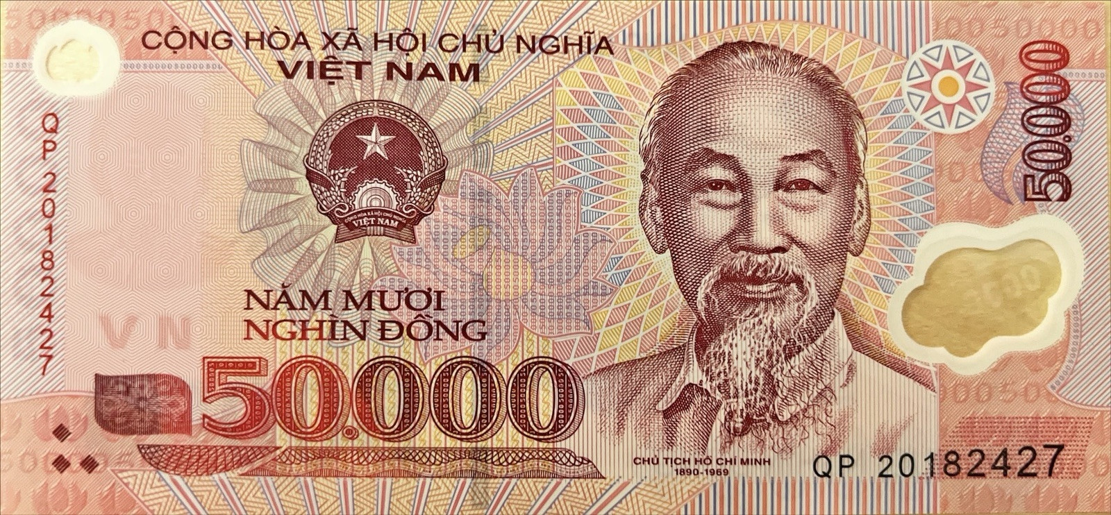 50,000 Vietnam Dong VND CIRCULATED CIR Banknote Polymer 1 piece