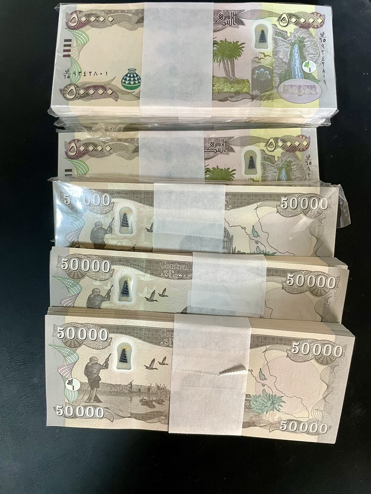 IRAQI DINAR 1 Million 1,000,000 20x 50,000 Uncirculated AUTHENTIC GUARANTEED $$