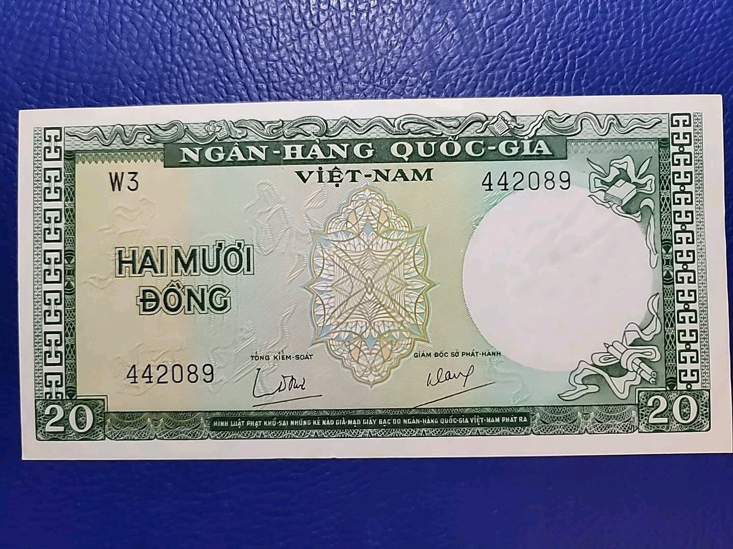 VIETNAM SOUTH 20 Dong 1964 aUnc / UNC P16 Việt-Nam National Bank Currency Money