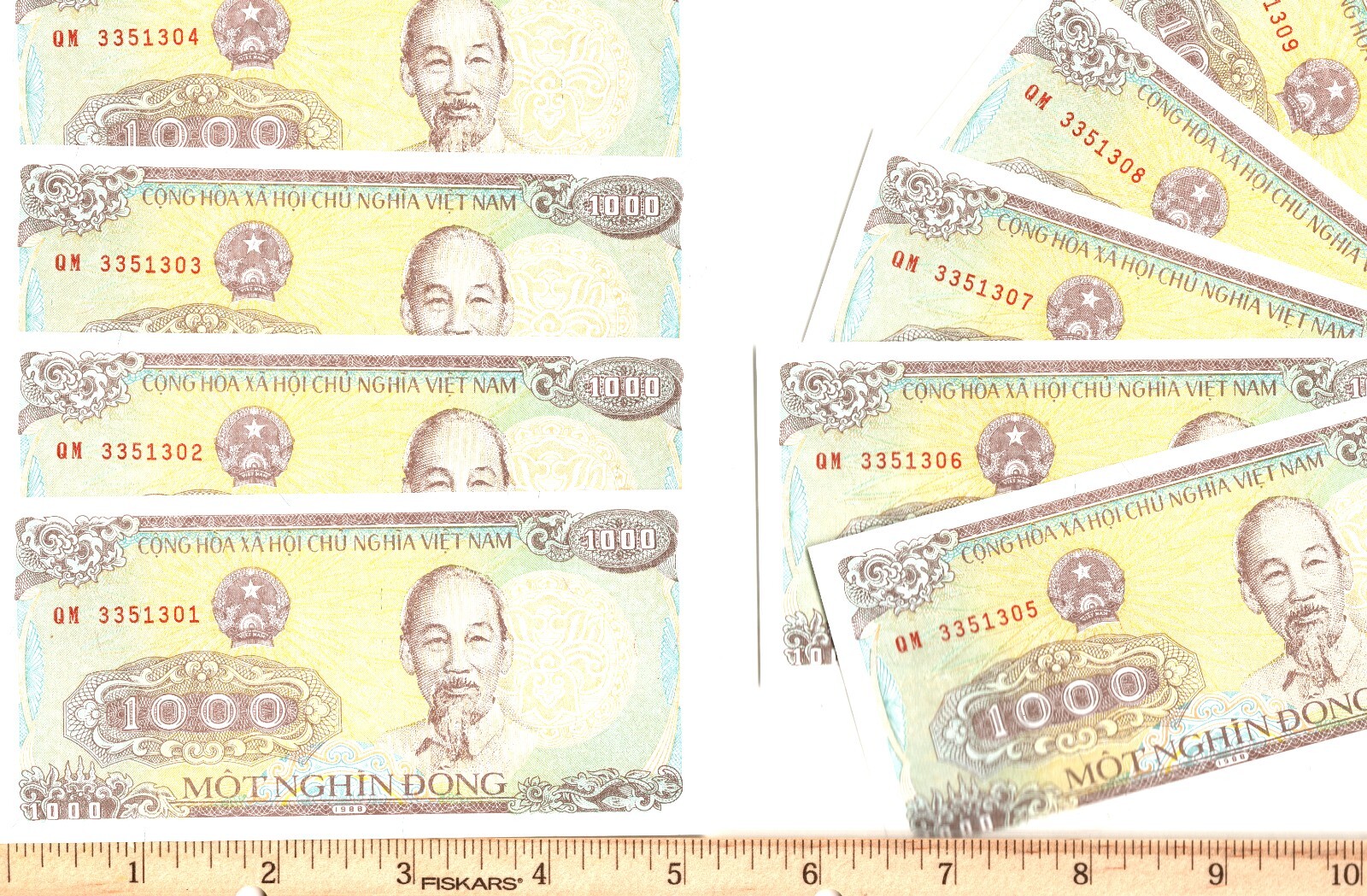 1988 Vietnam 1000 Dong Banknote Currency (1) FROM HOARD – Free Shipping!
