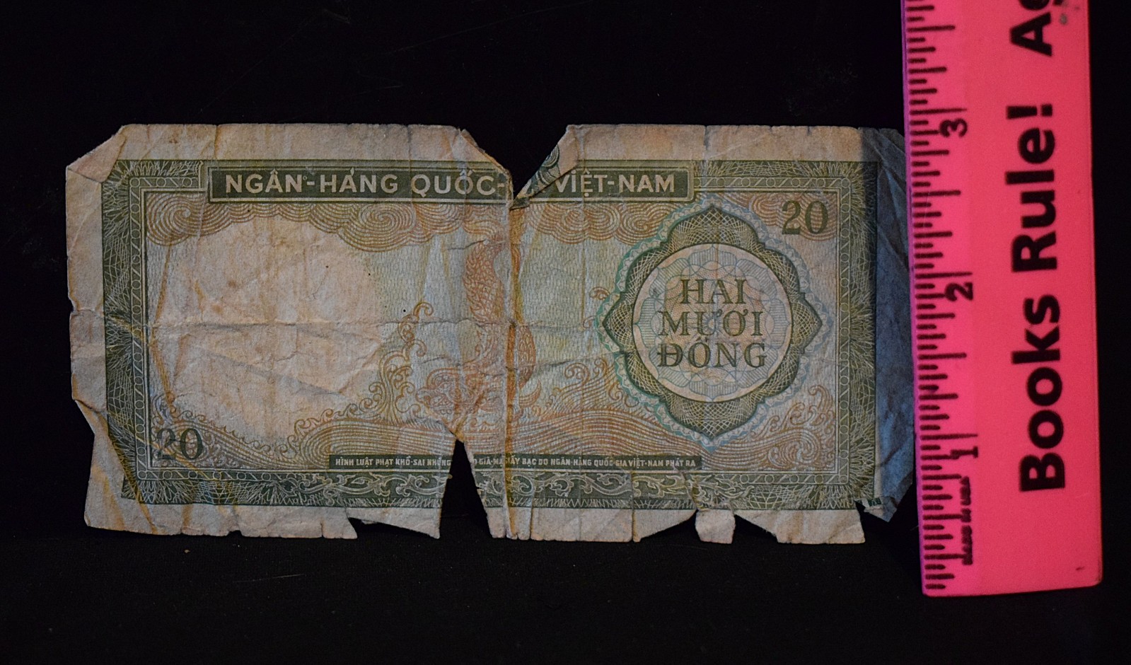 Vintage Vietnam War Era 1960s Vietnam NGAN-HANG QUOC-GIA 20 HAI MUOI BONG