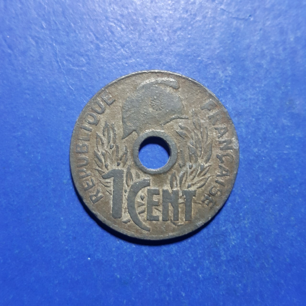 2Vietnam Rare Coins Indochine FRANCAISE REPUBLIQUE 1 Cent 1940 12Petals Original