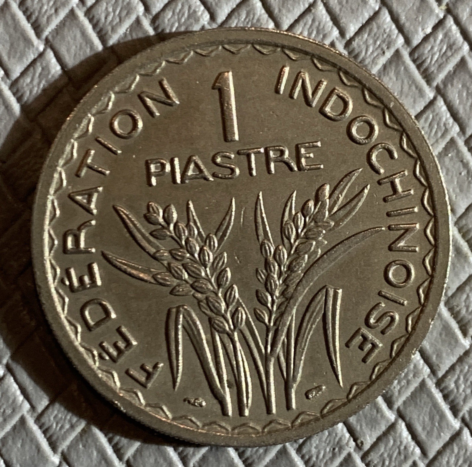 1947 French Indochina 1 Piastre