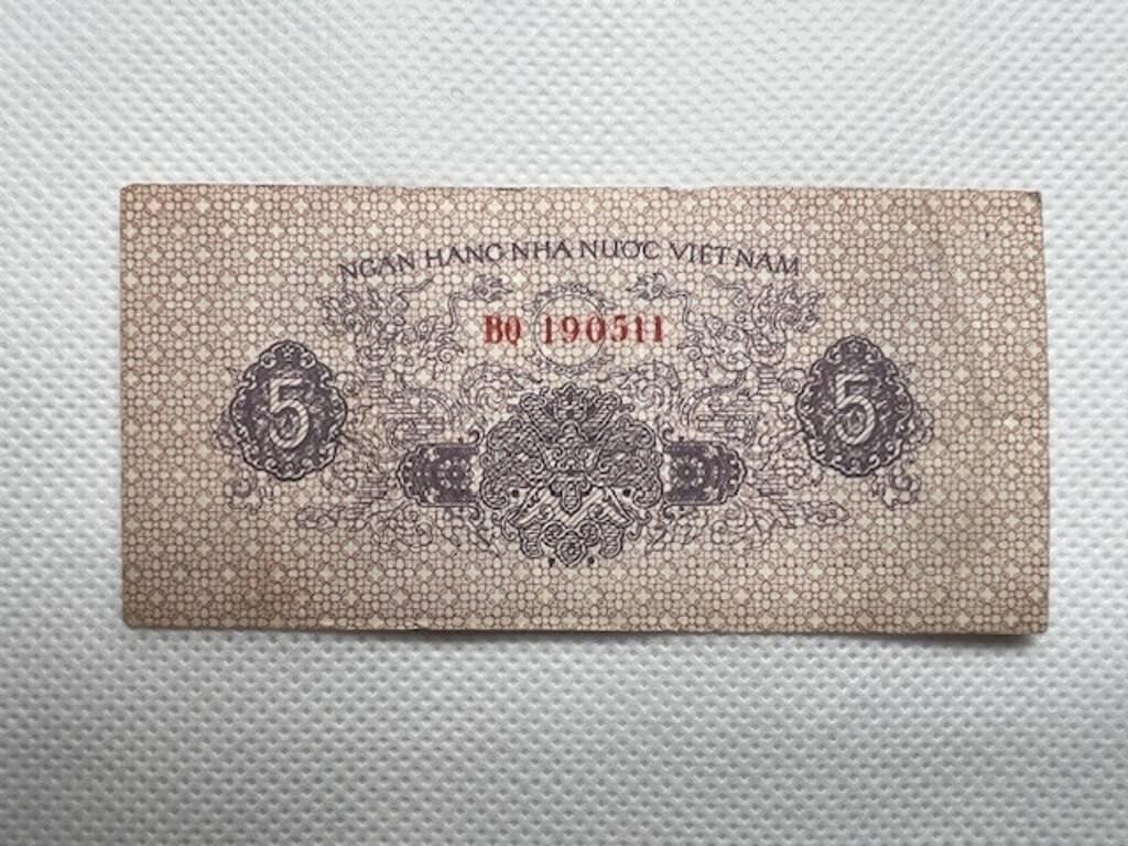 Vietnam Banknote 5 Xu Banknote 1975 VF+ P 76