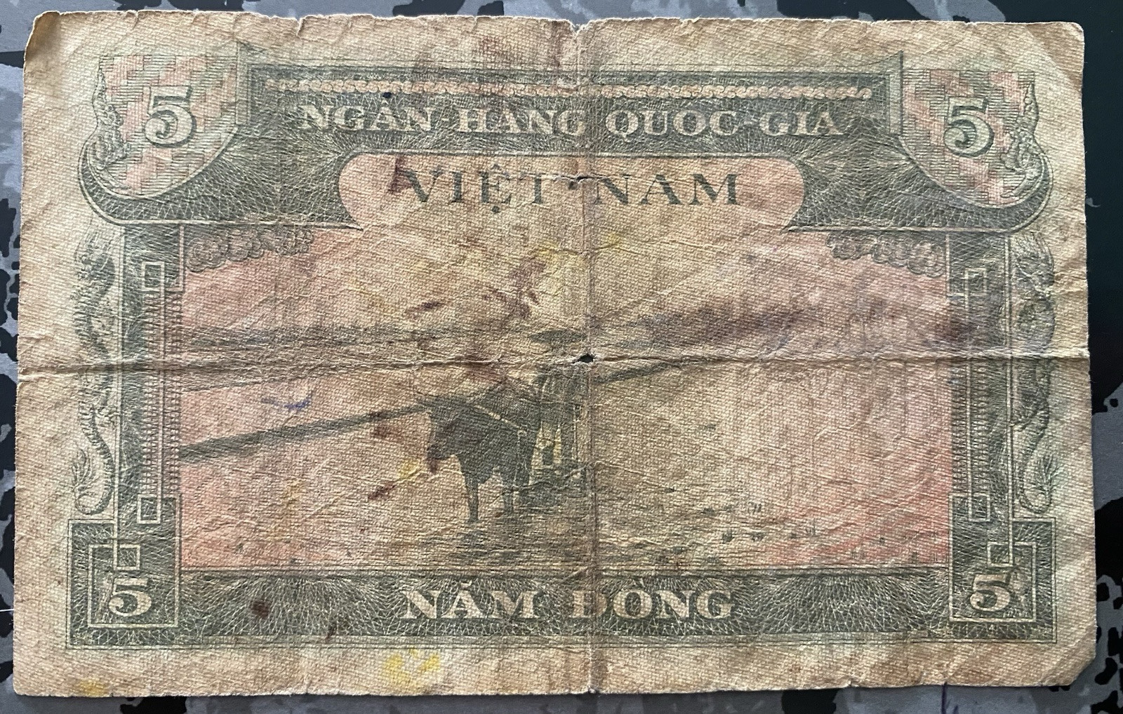 1955-5 Dong -2 1962-10, 20 Dong. South Vietnam Banknotes
