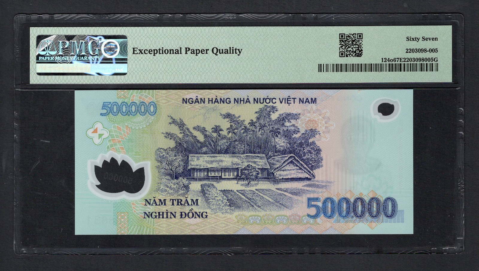 Viet Nam 500000 Dong 2019 P124o Uncirculated Grade 67